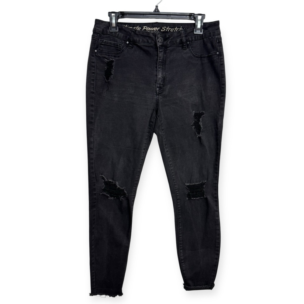 Rewash Black‎ Skinny Distressed Jeans Size 13